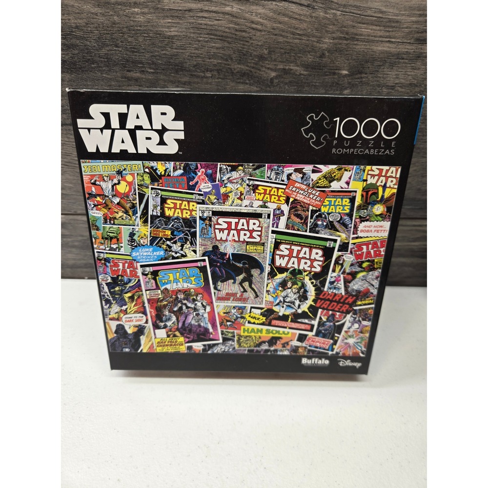 Star Wars Comic Book Collage 1000 Piece Jigsaw Puzzle Buffalo Game Disney Marvel